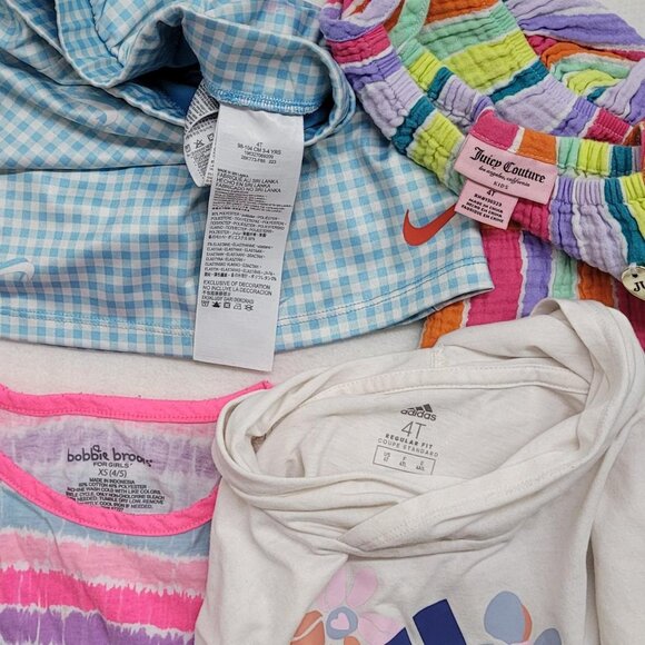 Girls’ Size 4 Bundle | Juicy Couture Dress + Nike Top + Adidas | 4 Pieces - Picture 4 of 4